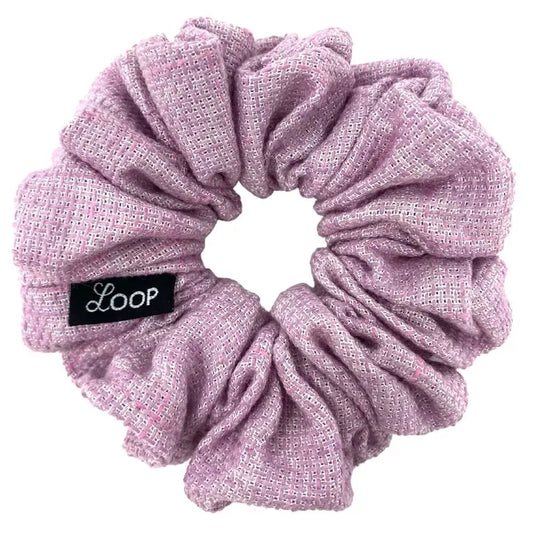 Lilac Tweed Scrunchie