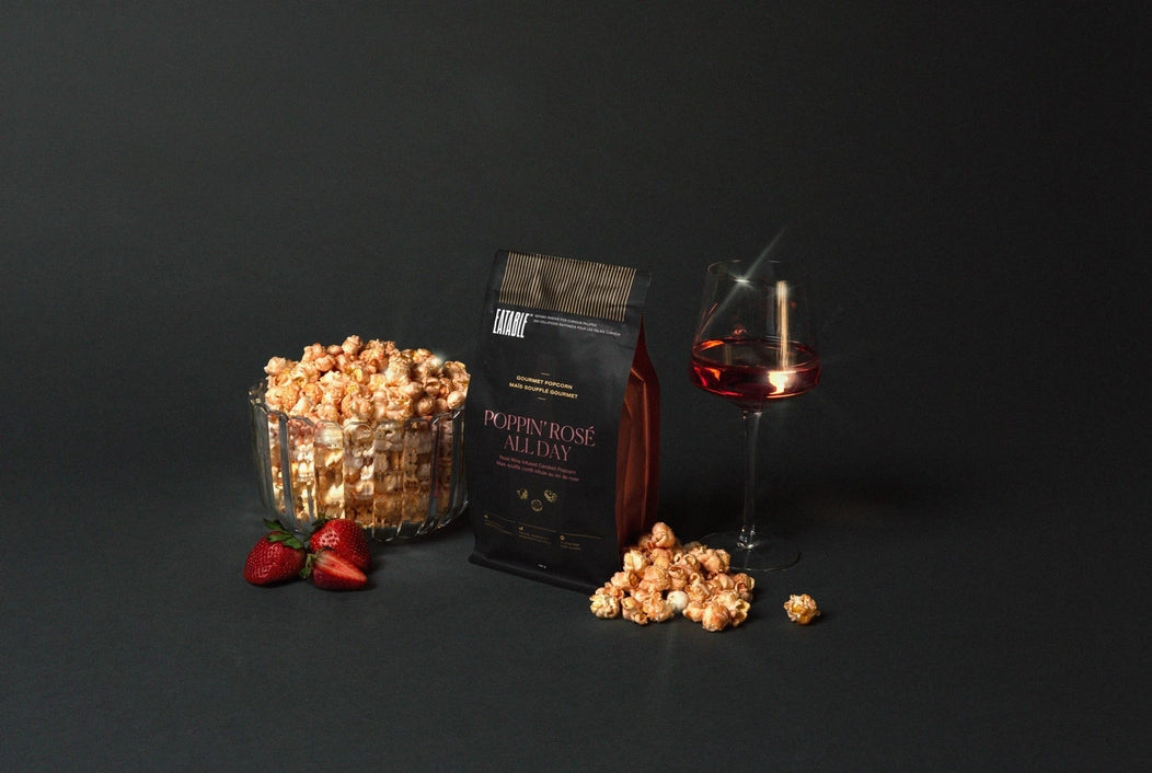 Poppin' Rosé All Day Wine Infused Gourmet Popcorn