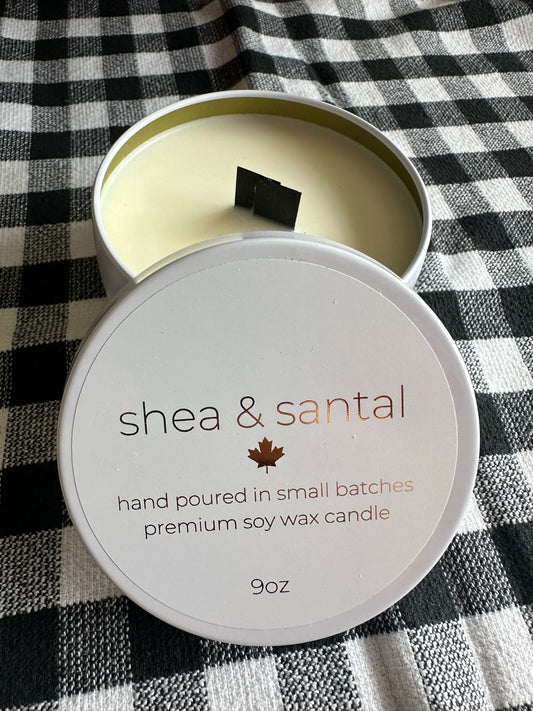 Shea & Santal 9oz Candle