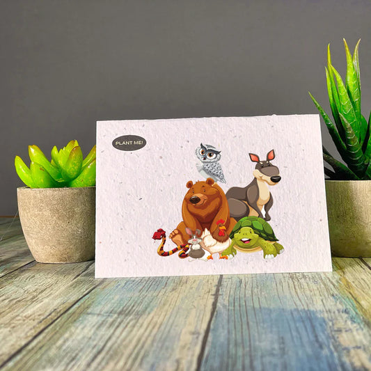 The Animal Kingdom Plantable Greeting Card