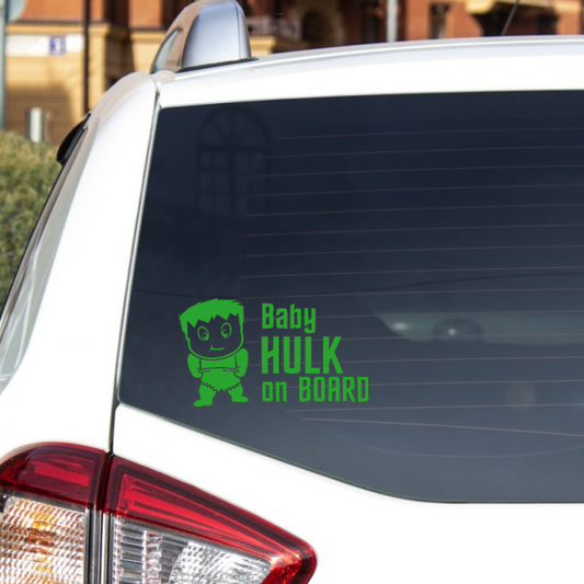 Car Decal - Baby Hulk on Board